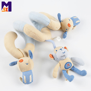 MSX-Hochets suspendus pour bébé, siège de voiture en <span class=keywords><strong>spirale</strong></span>, peluche animal, <span class=keywords><strong>jouet</strong></span> 0 +. - Product Image 3