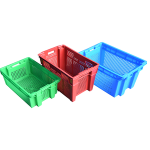 Mật Độ Cao Polyethylene Stackable Thông Hơi Nhựa Crate Sản Xuất - Product Image 4