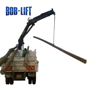 Hidráulica plegable brazo 5 ton camión de barrena grúa <span class=keywords><strong>para</strong></span> la perforación de poste eléctrico - Product Image 4