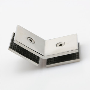 Thép không gỉ cửa kính chủ Brass clip/135 độ Phòng tắm kính lan can nâng cửa bản lề kẹp - Product Image 4