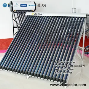 SRCC & Solar Keymark Approved 30 Tubes Pressure Solar Collector With Heat Pipe for Heating System 300 liter Solar Water Heater