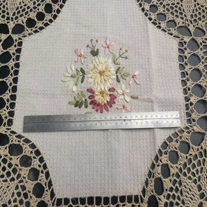 Mantel <span class=keywords><strong>de</strong></span> <span class=keywords><strong>Ganchillo</strong></span> Hecho a Mano con Bordado Floral, Estilo Boho Vintage, Poliéster/Lino Ecológico, Personalizable - Product Image 5