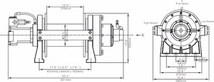 2-Stufen-Planetengetriebe Hydraulische Winde 10 Tonnen - Product Image 2