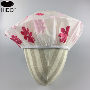 Ustomized-gorros de <span class=keywords><strong>ducha</strong></span> de plástico reutilizables, de una sola capa, estampados - Product Image 2