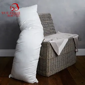 Polyester Fiber Down Fill China Traditional Long Bed Pillow Euro Throw Down Feather Pillow Inserts