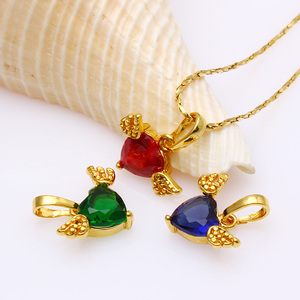 Xuping Liontin Anak Perempuan, Perhiasan Sayap Malaikat Bentuk Hati 31608 - Product Image 1