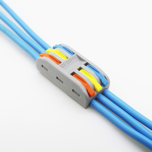 PCT2-3 Ignifuge Sans Vis à Connexion Rapide 3 en 3 Pôle L + <span class=keywords><strong>E</strong></span> + N Connecteurs de Bornier - Product Image 5