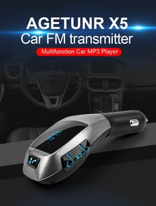 Agetunr Hot Verkoop X5 Originele Ontwerp In Auto Fm-zender <span class=keywords><strong>Bluetooth</strong></span> Auto Adapter Oplader Driver Multifunctionele Mp3 Audio speler - Product Image 2