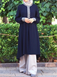 Vendita Calda Abaya Islamica Mediorientale, Abito Monoblocco per Donne, <span class=keywords><strong>Elegante</strong></span> <span class=keywords><strong>Tunica</strong></span> Andalib per Egitto, Dubai e Arabia Saudita - Product Image 4