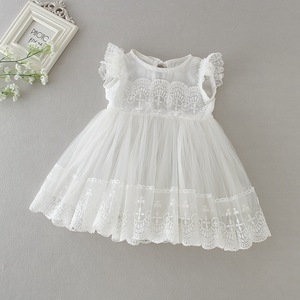 Hot Sale <strong>White</strong> Baby <strong>Girl</strong> Christening Baptism <strong>Dress</strong> for Toddler - Product Image 5