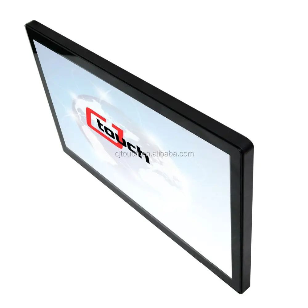 23.8นิ้วหน้าจอสัมผัส cjtouch แอนดรอยด์หน้าต่าง4K HD ผลิตหน้าจอ PCAP หน้าจอสัมผัส LCD จอภาพป้ายดิจิตอล