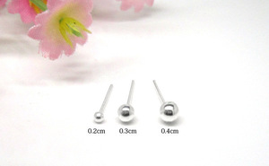 <span class=keywords><strong>Plata</strong></span> esterlina 925 pequeño stud pendientes - Product Image 2