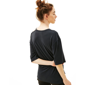 2018 plus <span class=keywords><strong>la</strong></span> taille noir femmes casual normale <span class=keywords><strong>blouse</strong></span> conceptions pour grosse femme - Product Image 2