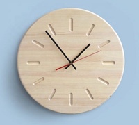 Bref Style Morden bricolage plaque en bois horloge murale maison bureau décoratif Reloj De Pared horloge murale