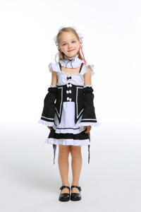 <span class=keywords><strong>Costume</strong></span> di <span class=keywords><strong>Halloween</strong></span> per Bambine, Abito da Festa per Cosplay, <span class=keywords><strong>Costume</strong></span> da Cameriera per Bambini, Costumi di Carnevale per Bambini - Product Image 4