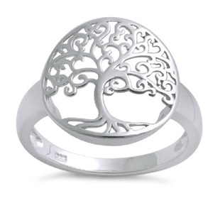 Di alta Qualità di modo <span class=keywords><strong>anello</strong></span> in argento <span class=keywords><strong>albero</strong></span> <span class=keywords><strong>della</strong></span> <span class=keywords><strong>vita</strong></span> gioielli - Product Image 1
