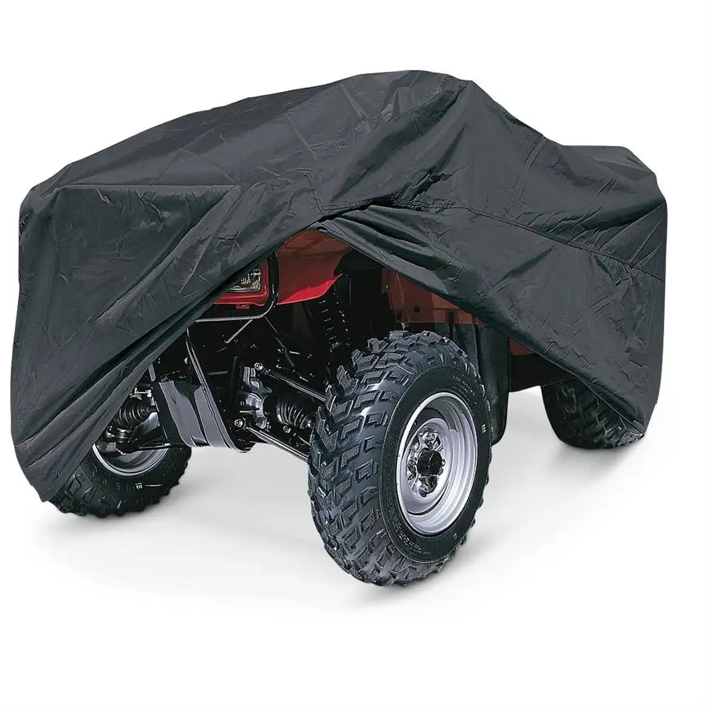 Black durable waterproof UV resistant atv cover