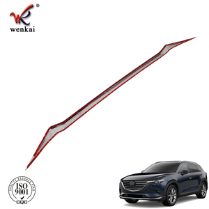 מצנפת מכסה מנוע רצועת דקור <span class=keywords><strong>Trim</strong></span> ABS Chrome עבור מאזדה <span class=keywords><strong>CX</strong></span>-9 2017 2018 2019 אביזרי רכב