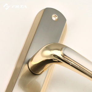 Aksesoris Pintu Modern Pegangan Pintu <span class=keywords><strong>Hardware</strong></span> Konstruksi Nikel Emas - Product Image 5