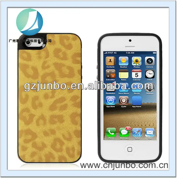 коричневый стильный леопарда шаблон дизайна pu кожа случае прикрытие для iphone 5c