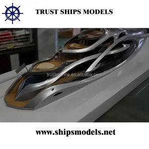 Mini bateau de yacht en métal, modèle en promotion