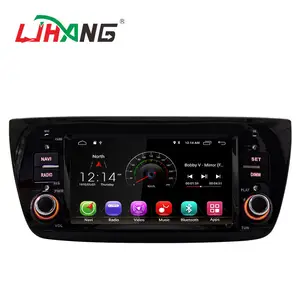 LJHANG אנדרואיד 13 2 + 16g quad core סטריאו לרכב נגן dvd עבור פיאט doblo מולטימדיה אוטומטי רדיו gps ניווט עם מראה קישור