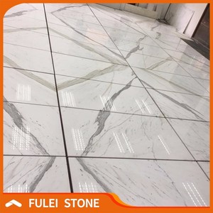 Más barato italiano Calacatta mármol <span class=keywords><strong>blanco</strong></span> baldosas de mármol precio - Product Image 3