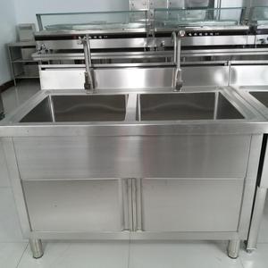 อ่างล้างจานห้องครัวสแตนเลสโต๊ะทำความสะอาดปลาพร้อมอ่างล้างจาน - Product Image 2