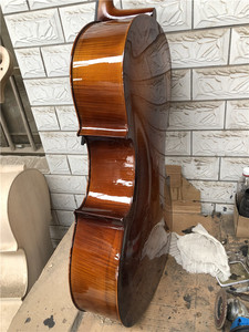 <span class=keywords><strong>Haut</strong></span> <span class=keywords><strong>de</strong></span> <span class=keywords><strong>gamme</strong></span> à la main en bois massif naturel flamme <span class=keywords><strong>violoncelle</strong></span> 4/4 - Product Image 3