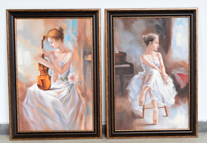 Dipinto a Olio di Ballerina Impressionista, Prezzo di Fabbrica, Vendita Calda, <span class=keywords><strong>Ritratto</strong></span> <span class=keywords><strong>Astratto</strong></span> Personalizzato Stampato - Product Image 2