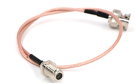 Montaje de Cable Rf impermeable Ip67 Bnc hembra mamparo frontal a Ipx Ufl Rg178 Cable flexible de cobre plateado