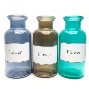 家居装饰自定义标志玻璃花瓶的花