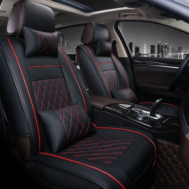 Fits Toyota Full Set Deluxe PU Leather Car Seat Cover Front Fits Toyota Full Set Deluxe PU Leather Car Seat Cover Front