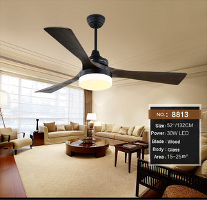 Rắn lưỡi gỗ với ánh sáng LED chúng tôi làng phong cách, AC Đồng động cơ điều khiển từ xa hoặc tường điều khiển quạt trần - Product Image 3