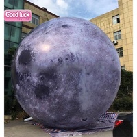 Meilleur choix pour la décoration du Festival de la Mi-Automne, grande lune lumineuse gonflable pour événements, gonflables publicitaires