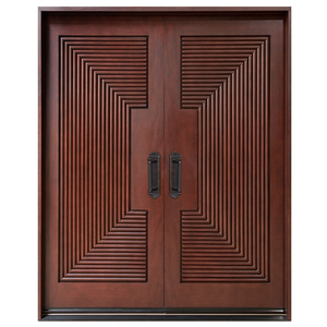 Porta in Legno Massiccio Nordamericana Resistente alle <span class=keywords><strong>Crepe</strong></span> Porta d'Ingresso Principale in Legno - Product Image 2
