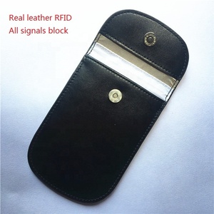 Túi Đựng Chìa Khóa Xe Hơi Bằng Da Cao Cấp, Túi Khóa Bảo Vệ Lồng Faraday WiFi, Điện Thoại Di Động, Túi Chặn Tín Hiệu Không Dây RFID - Product Image 2