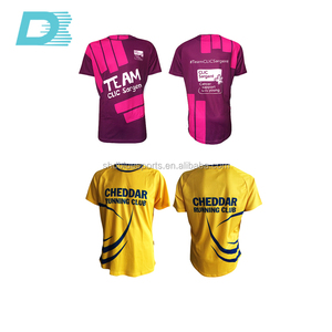 Entrega rápida diseño personalizado impresión sublimada 140 Gsm tela poliéster camiseta de los hombres - Product Image 1