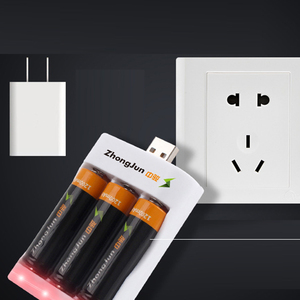 Высокое качество 3 отдельных <span class=keywords><strong>NiCd</strong></span> <span class=keywords><strong>NiMH</strong></span> батареи usb зарядное устройство для общего AA или AAA батареи производитель - Product Image 5