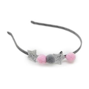 Diadema <span class=keywords><strong>de</strong></span> pompón para niña, bandana <span class=keywords><strong>de</strong></span> pelo <span class=keywords><strong>de</strong></span> imitación para niña - Product Image 6