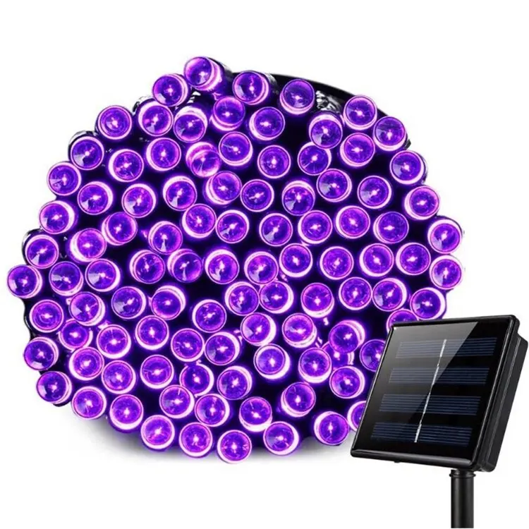 Super Bright Solar Powered Solar LED String Lights Mini Purple Lamp For Celebrations new year
