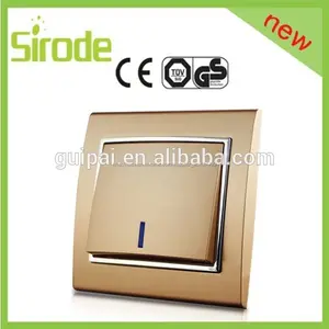 Китай поставщиком Sirode роскошный свет переключатель дизайн 9209 серии настенный выключатель и розетка производитель