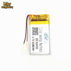 Small rechargeable 3,7 V Li-ion LiPo battery 332433 210 mAh for toys - Product Image 1