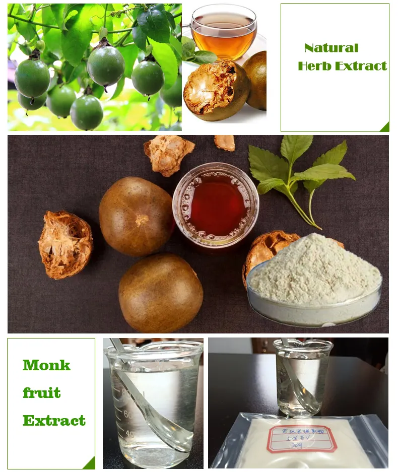 HONGDA Fábrica Fornecer Orgânica Frutas Monge Monge Fruta Edulcorante Monk Fruit Extract Pó