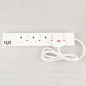 Cable de extensión de 4 vías con interruptor Individual de 4 USB y cable de 2 metros - Product Image 2