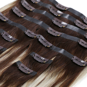 Extension de <span class=keywords><strong>cheveux</strong></span> naturels Remy — doreen, <span class=keywords><strong>cheveux</strong></span> humains, 14 à 24 pouces, sans couture avec clips - Product Image 2