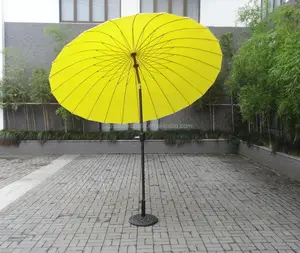 24 côtes Décoratif Parasol avec table En Plastique