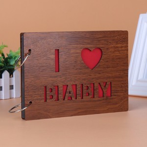 <span class=keywords><strong>Album</strong></span> Fotografico in Legno per Bambini, Fatto a Mano, con Fogli Staccabili, Personalizzabile per Amanti dei Bambini e Scrapbooking - Product Image 5
