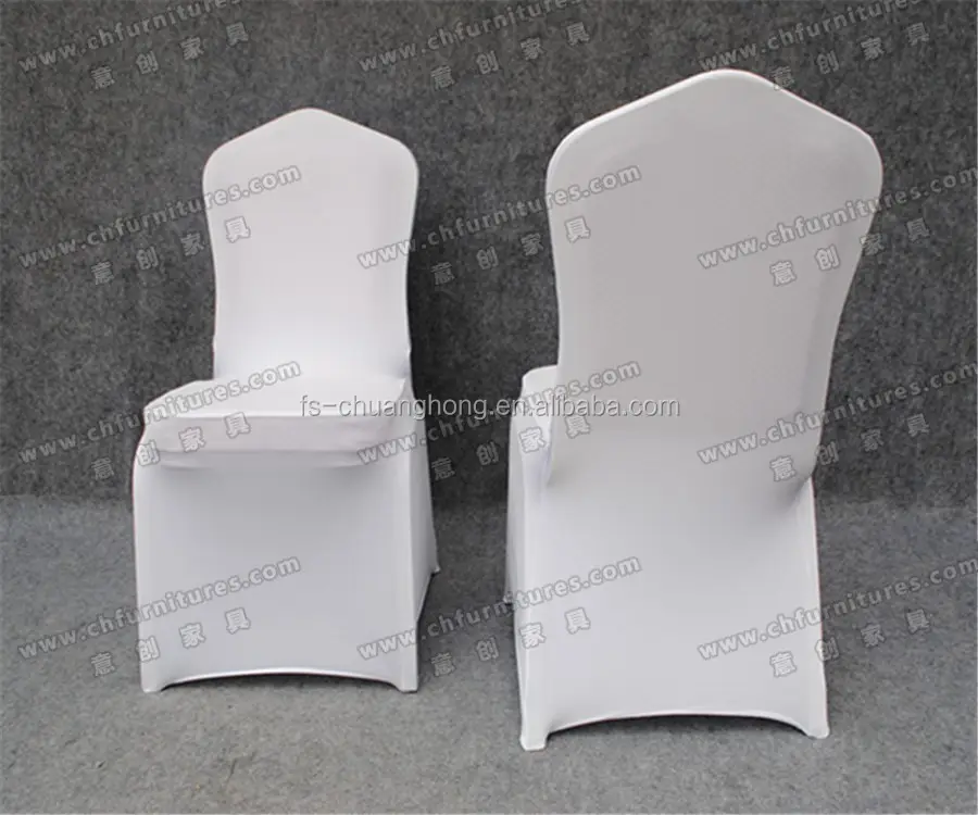 Cheap Chair Covers YC-876 White Cheap Spandex Chair Cover For Wedding Banquet Event