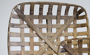 Set di 2 Grandi Cesti in Legno Stile Rustico Farmhouse per Decorazione Murale - Product Image 4